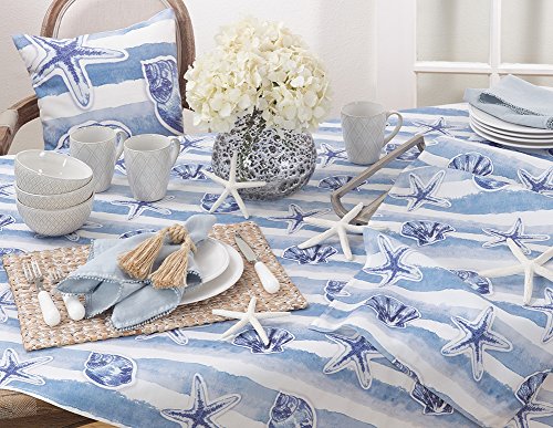 Fennco Styles Watercolor Nautical Blue Tabletop Collection
