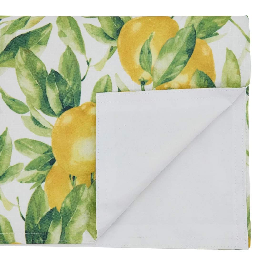 Fennco Styles Lemon Printed Cloth Napkins 20 x 20 Inch, Set of 4 - Multicolored Dinner Napkins for Home Décor, Dining Room, Banquets, Everyday Use and Special Occasions