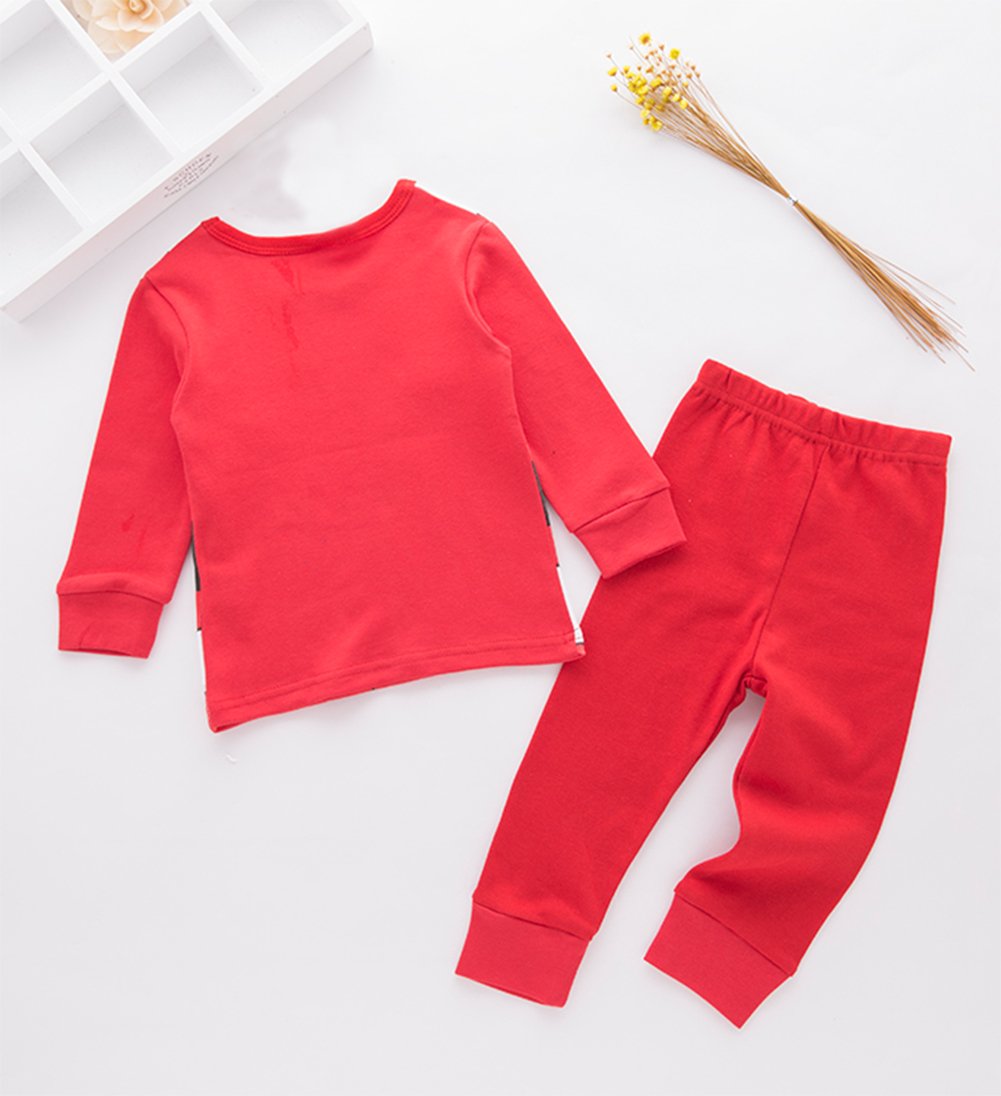 stylesilove Holiday Season Kids Baby Shirt and Pant 2-pc Pajamas Set