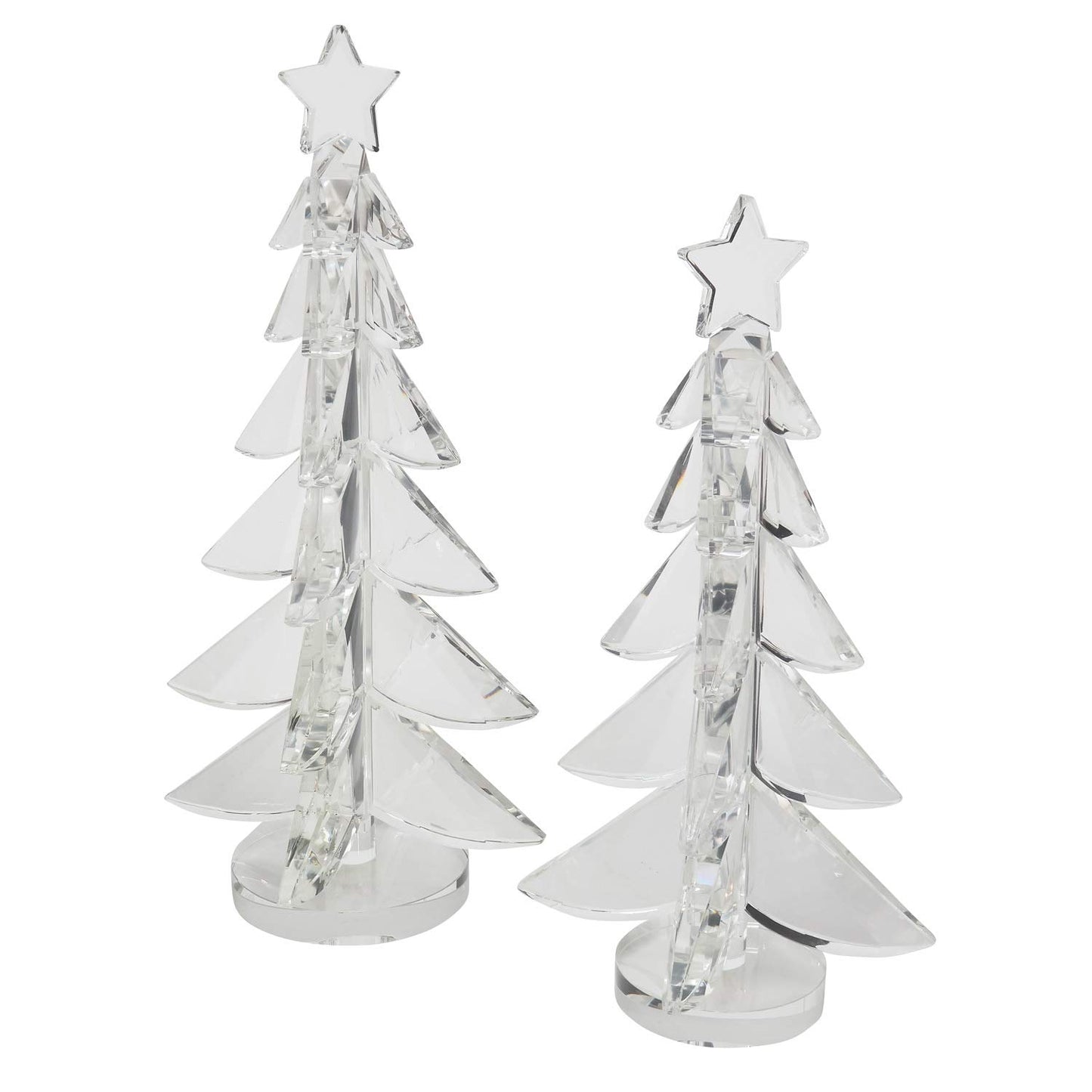 Exquisite Clear Crystal Tabletop Christmas Tree for Christmas Decorations