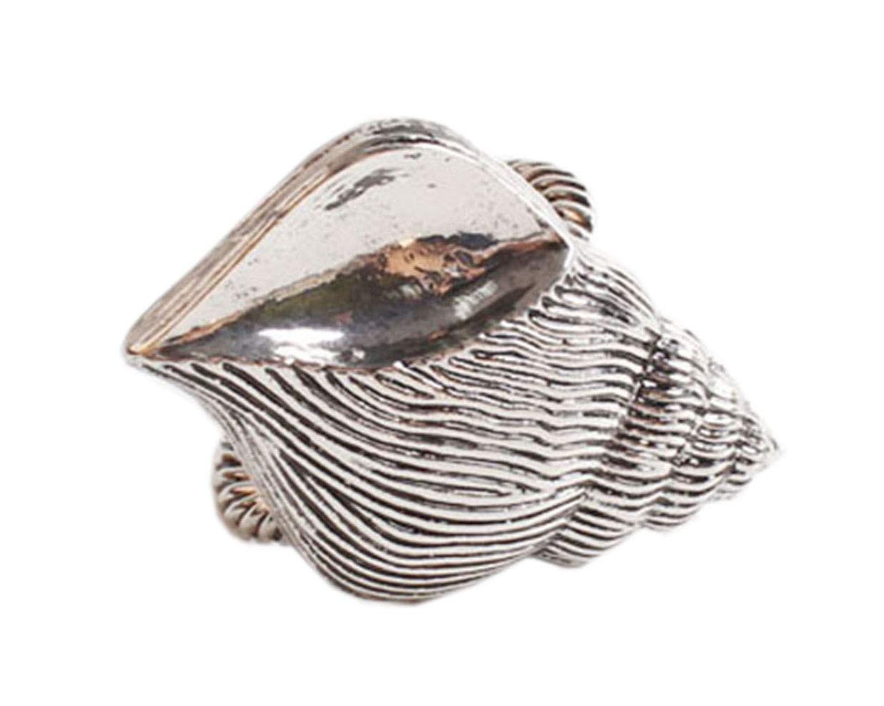 fenncostyles.com Decorative Coastal Sea Creatures Design Napkin Rings - Set of 4 (Sea Creatures)