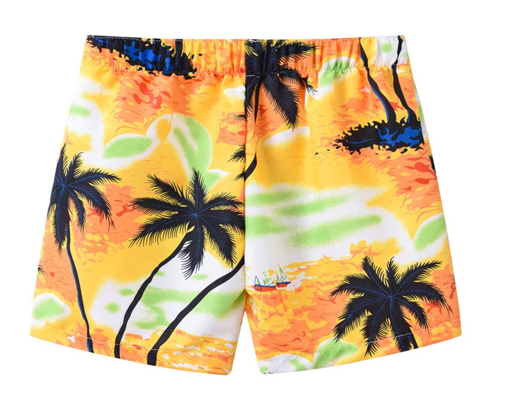 Styles I Love Little Boys Tropical Palm Tree Print Swim Shorts Bathing Suit Beach Pool Boy Swim Trunks
