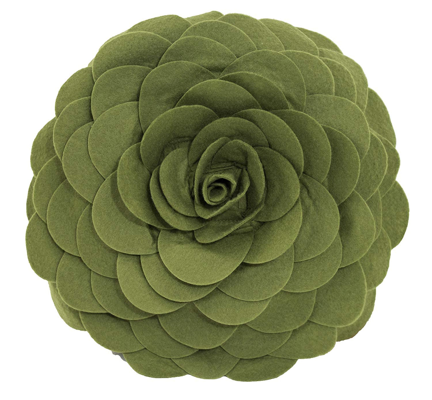 Fennco Styles Eva's Flower Garden Decorative Throw Pillow Cover 16" Round - Floral Accent Pillow Case for Home, Couch, Bed, Living Room, Holiday and Office Décor