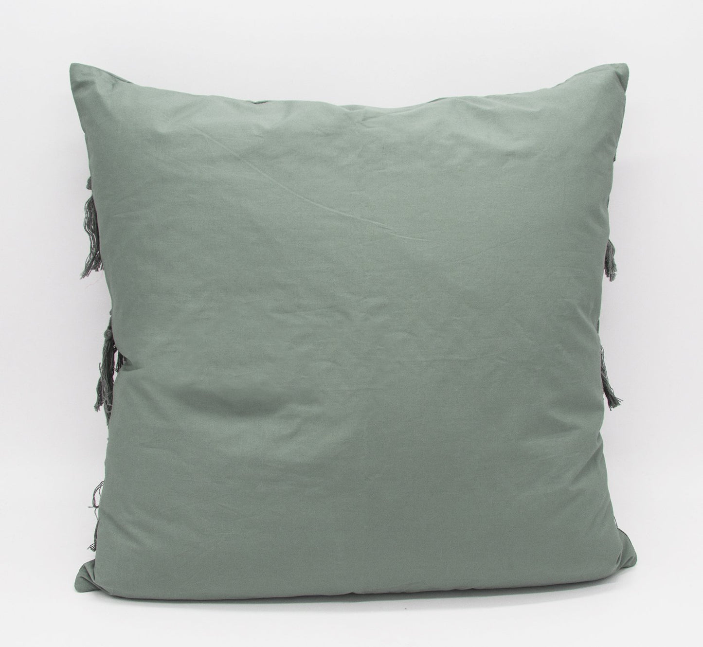 Fennco Styles Stylish Fringe Tassels Decorative Cotton Throw Pillow