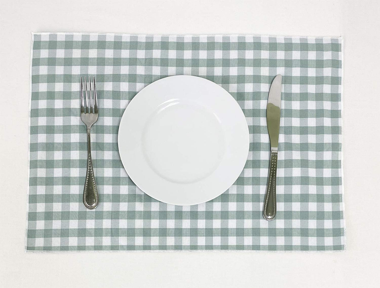 Fennco Styles Handmade Reversible Checkered Border Design Table Runner - Check Table Cover for Home, Dining Table, Banquet and Special Occasion