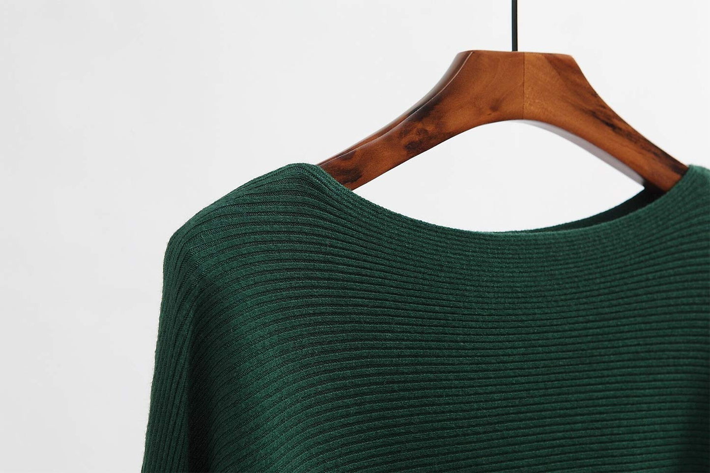 Styles I Love Women Autumn Winter Boat Neck Batwing Sleeve Pullover Knitted Sweater Long Sleeve Loose Top