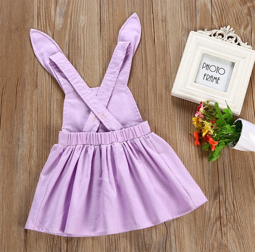 stylesilove Baby Boy Baby Girl Bunny Ears Harem Pants Suspender Romper Skirt