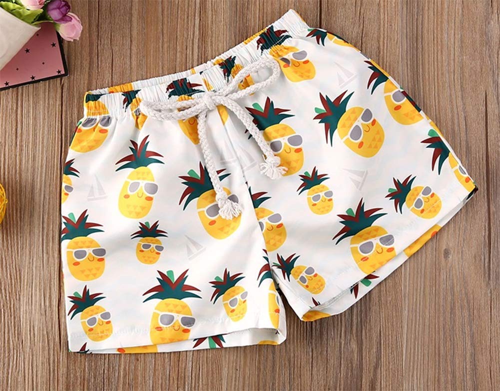 Styles I Love Baby Toddler Beach Pineapple Swim Shorts Bathing Suit Beach Pool Swimwear Little Boy Swim Trunks