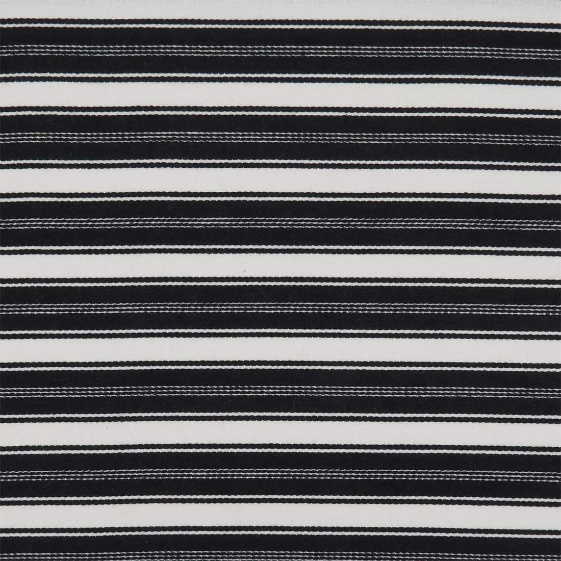 Fennco Styles Classic Striped Cotton Decorative Table Runner 16" W x 72" L - Black & White Table Cover for Banquets, Special Events, Everyday Use and Home Décor