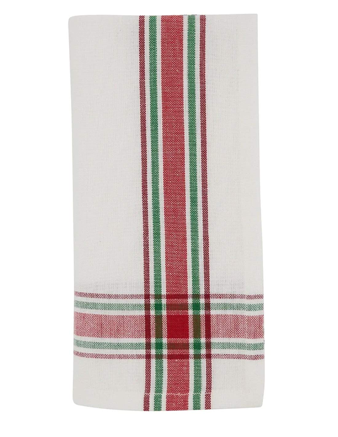 Fennco Styles Holiday Plaid Design 100% Cotton Tablecloth 70" W x 70" L - Red Green Table Cover for Home, Dining Table Decor, Banquet, Christmas and Special Event