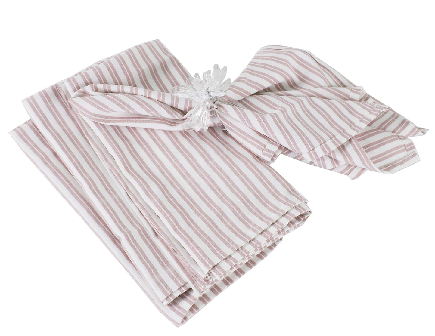 Fennco Styles Classic Striped Tablecloth for Everyday Use, Family Gathering, Special Events and Home Décor