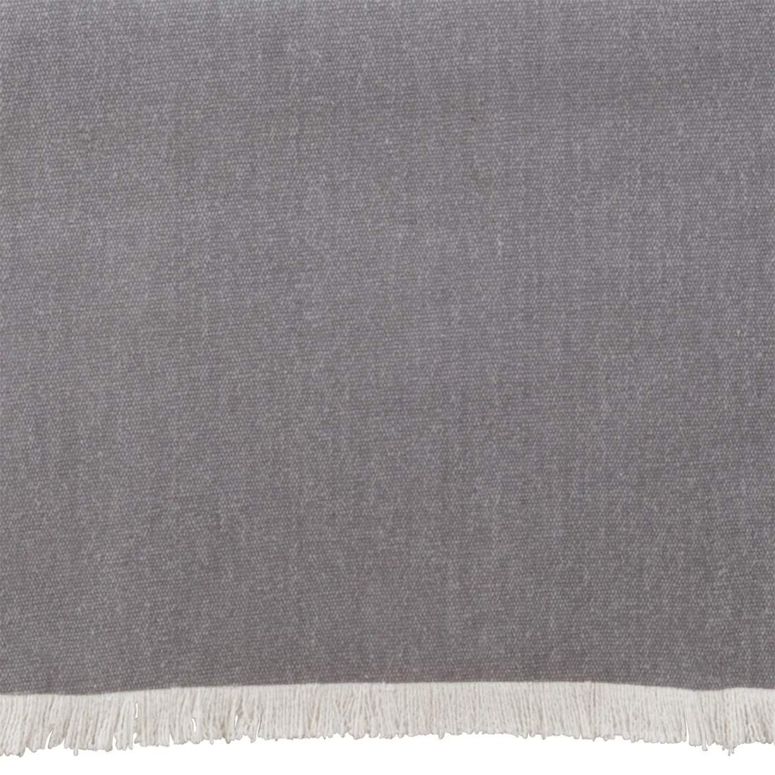 Fennco Styles Fringe Border Design Cotton Table Runner 16" W x 72" L - Table Cover for Christmas, Holiday, Dining Table, Everyday Use, Banquets and Special Occasion