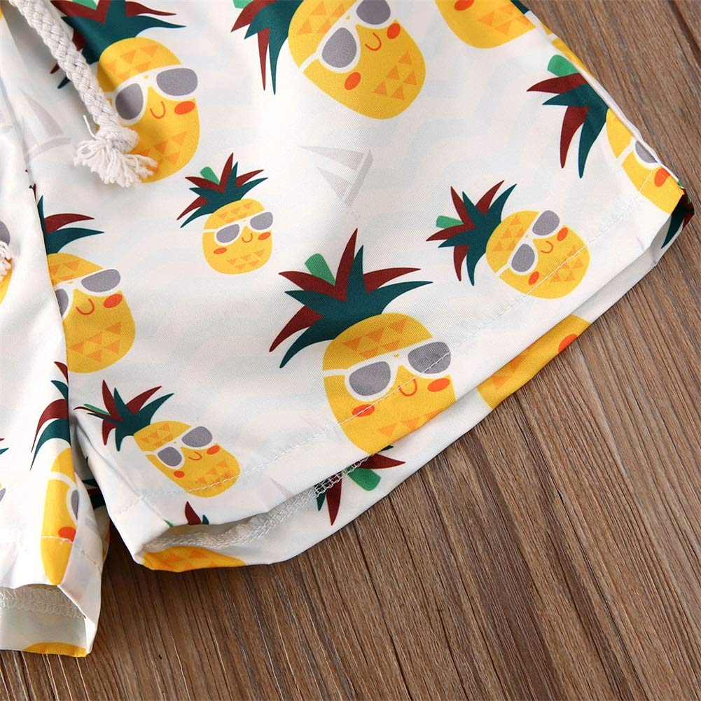 Styles I Love Baby Toddler Beach Pineapple Swim Shorts Bathing Suit Beach Pool Swimwear Little Boy Swim Trunks