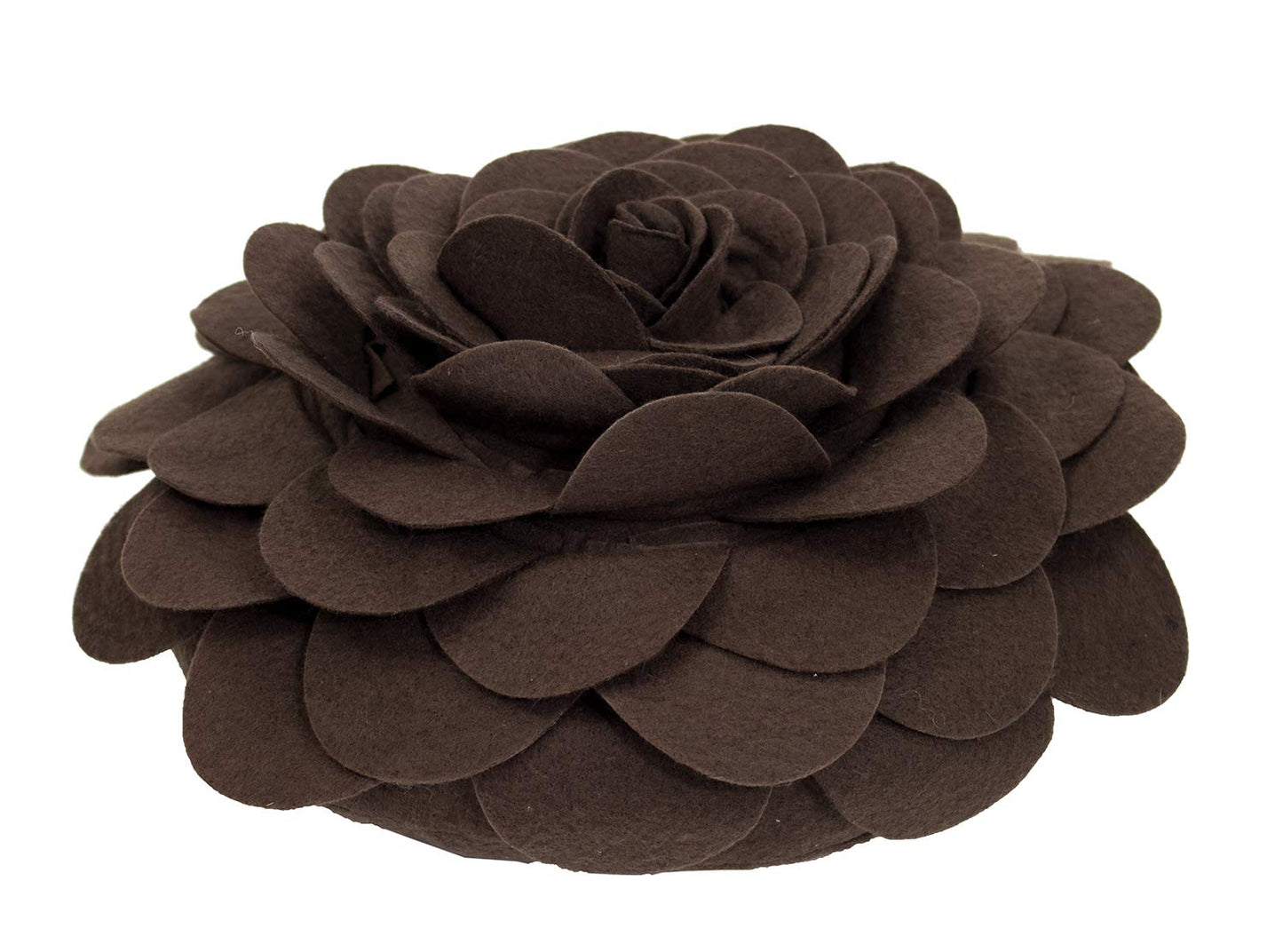 Fennco Styles Eva's Flower Throw Pillow 13" Round - Cute Flower Shaped Decorative Filled Floral Accent Pillow for Home, Couch, Bed, Sofa, Living Room