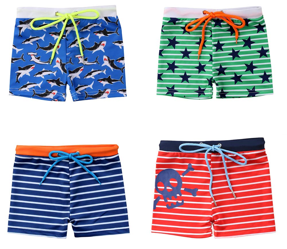 stylesilove Baby Toddler Boys Printed Swim Shorts Bathing Suit Beach Pool Boy Swim Trunks