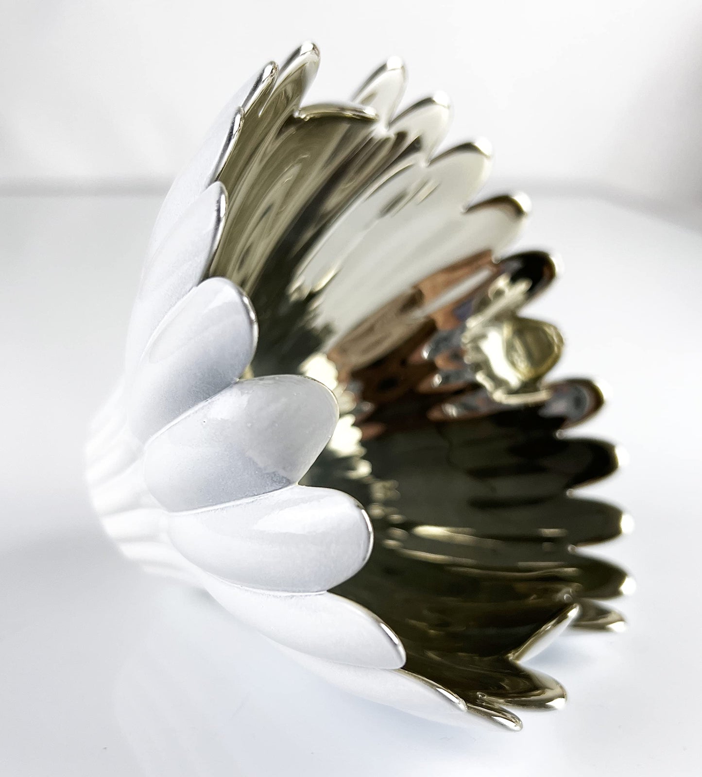 Fennco Styles Lotus Flower Glass 3 Inch High Glass Candle Holder - Gold Votive Holder for Home Décor, Centerpieces Dining Table, Coffee Table and Special Event