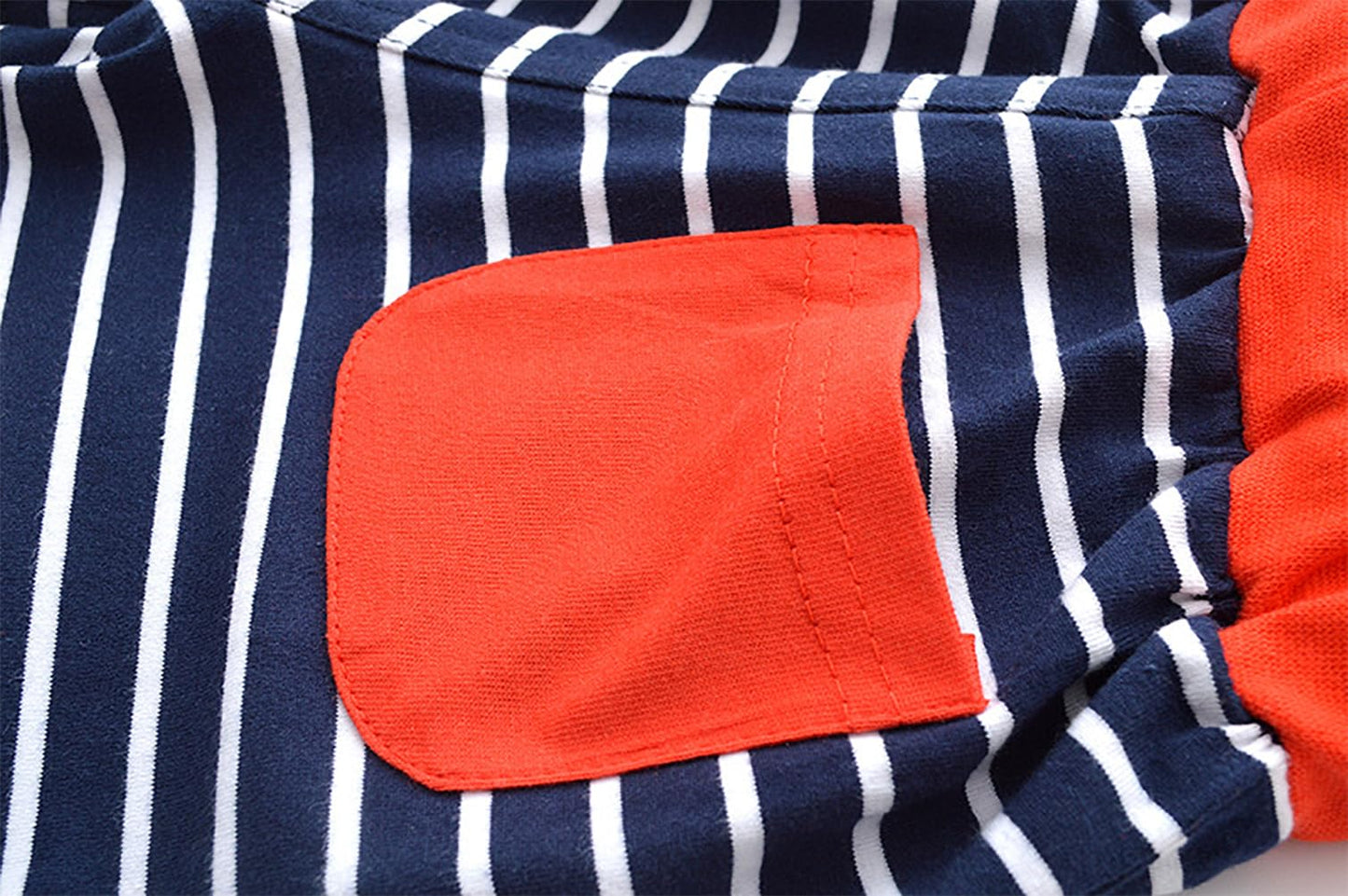 stylesilove Toddler Little Boys Striped Blue Elastic Drawstring Shorts with Pocket Summer Pull-On Everyday Cotton Shorts