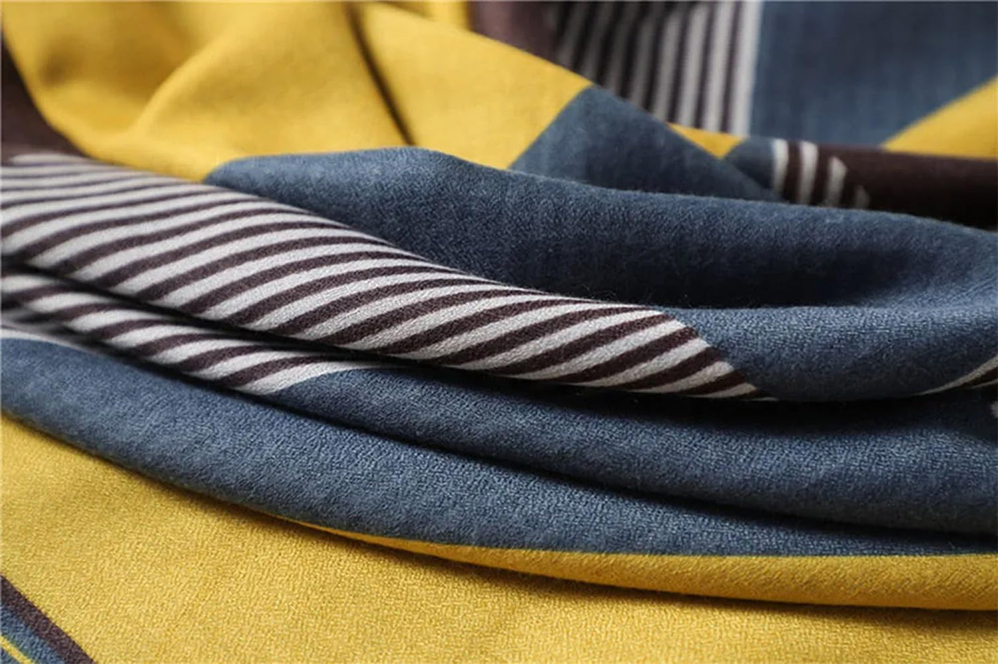 stylesilove Women Stripe Geometric Printed Lightweight Fashion Scarf Large Shawl Scarves Neck Wraps for All Season, 7 Colors