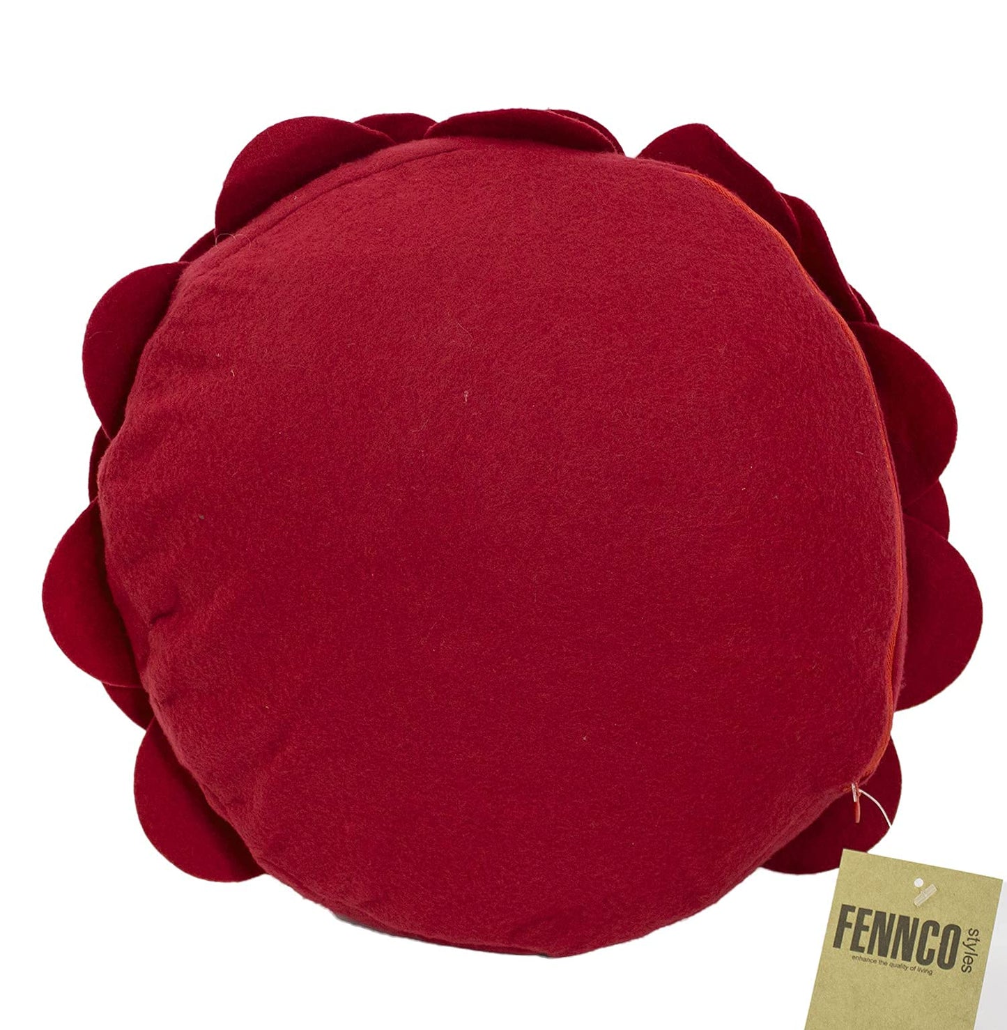 Fennco Styles Eva's Flower Garden Decorative Filled Throw Pillow 16" Round - Floral Accent Pillow for Home, Couch, Bed, Living Room, Holiday and Office Décor