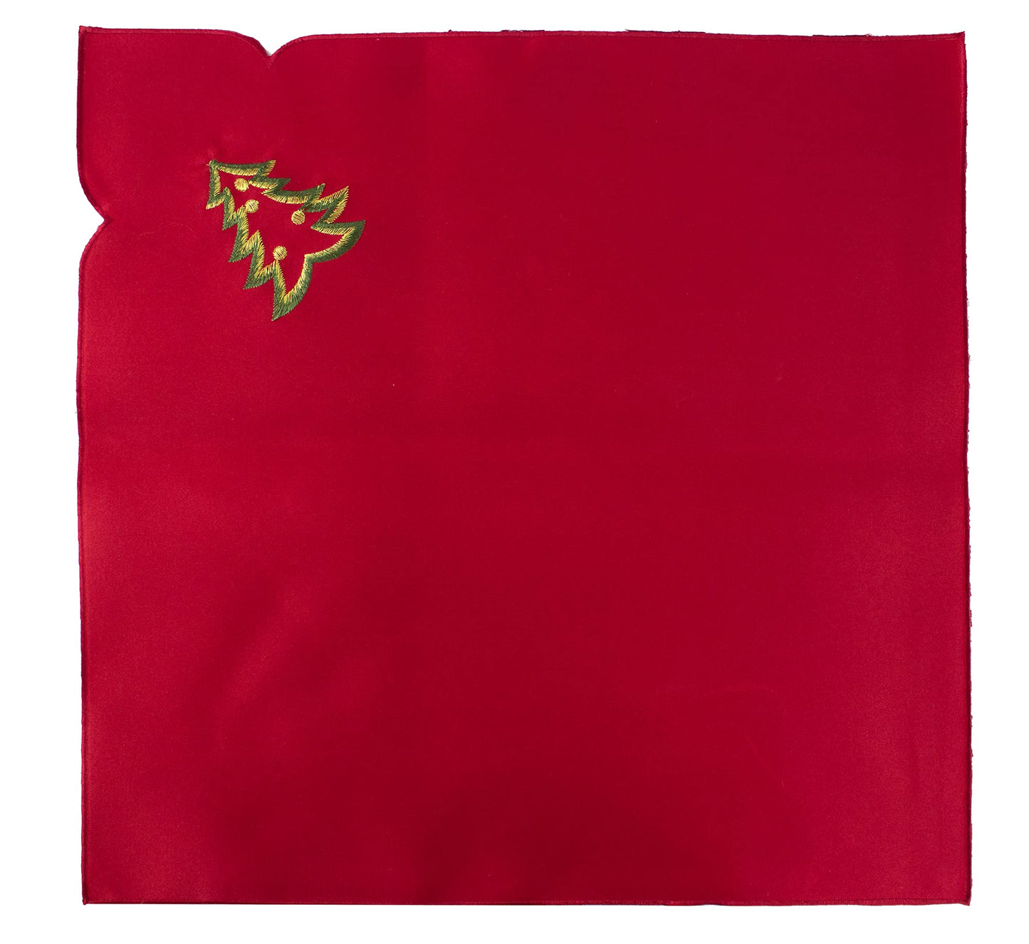 Fennco Styles Pandora Collection Holiday Christmas Tree Table Linens
