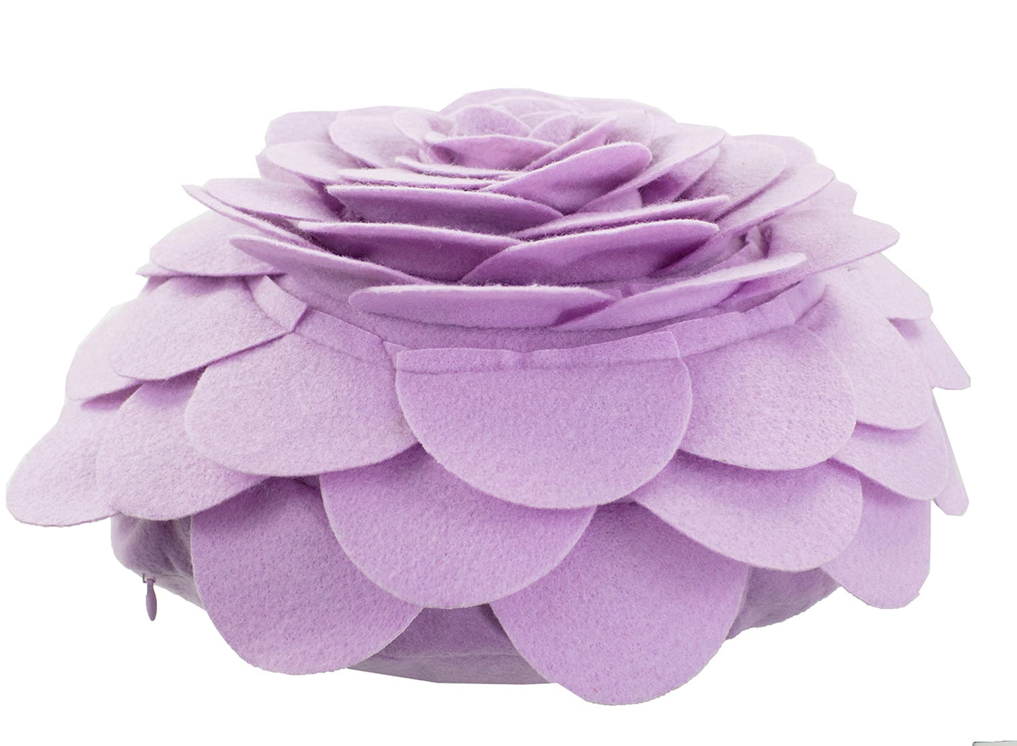 Fennco Styles Eva's Flower Throw Pillow 13" Round - Cute Flower Shaped Decorative Filled Floral Accent Pillow for Home, Couch, Bed, Sofa, Living Room
