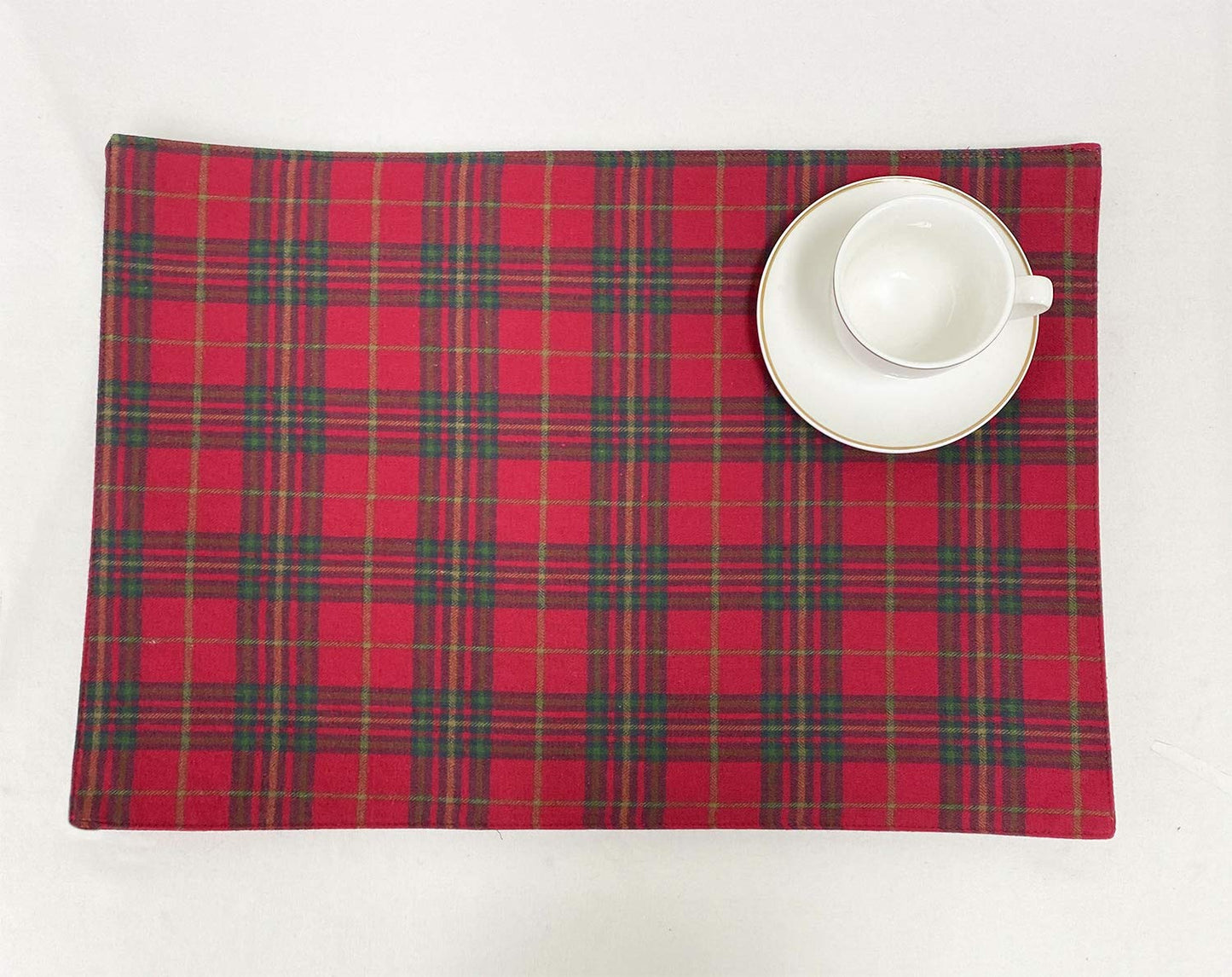 Fennco Styles Rustic Tartan Plaid Cotton Table Runner 16" W x 72" L - Terracotta Table Cover for Home Décor, Dining Table, Banquets, Holiday and Everyday Use