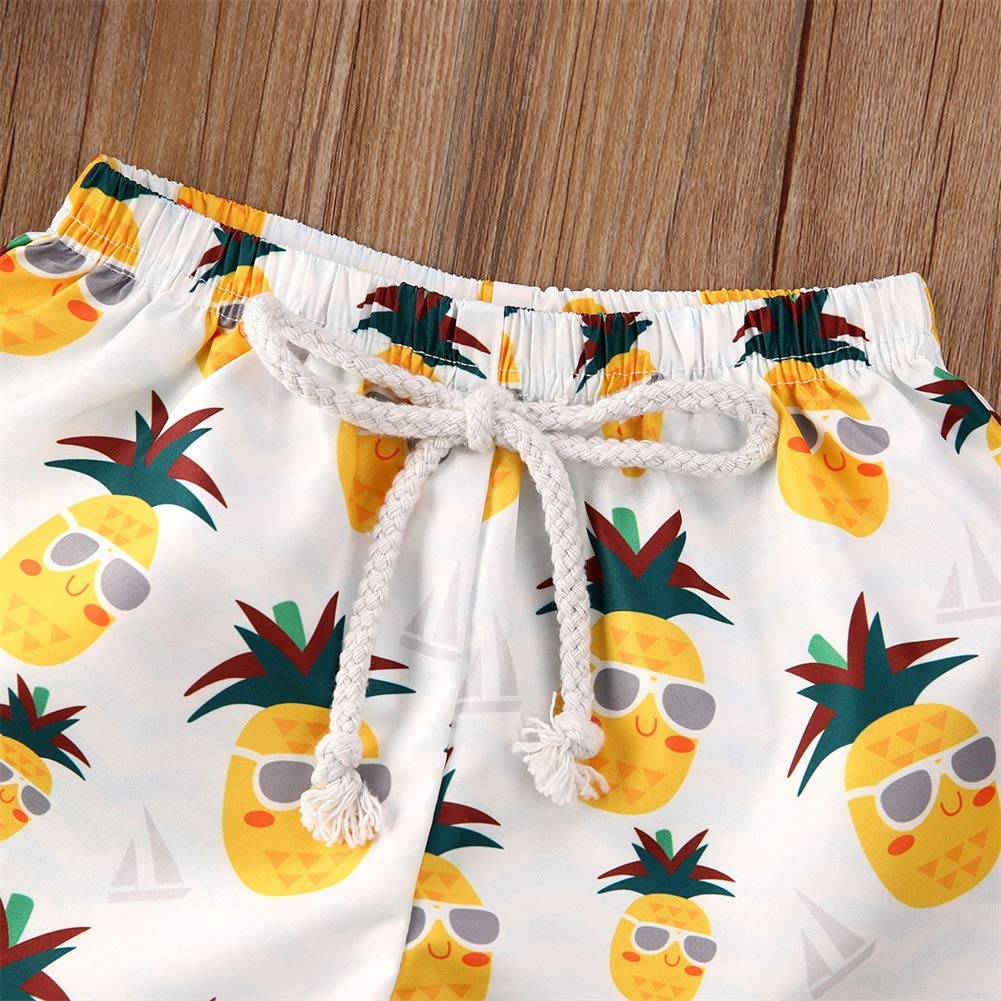 Styles I Love Baby Toddler Beach Pineapple Swim Shorts Bathing Suit Beach Pool Swimwear Little Boy Swim Trunks