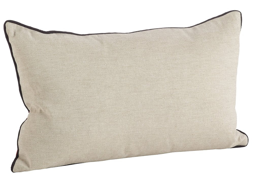 Fennco Styles Cowhide Trim Southwestern Embellished Down Filled Throw Pillow 18" W X 18'L