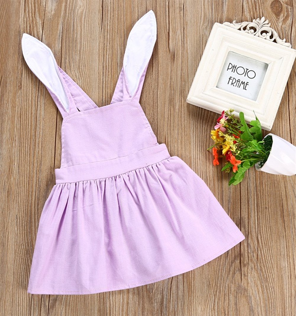 stylesilove Baby Boy Baby Girl Bunny Ears Harem Pants Suspender Romper Skirt
