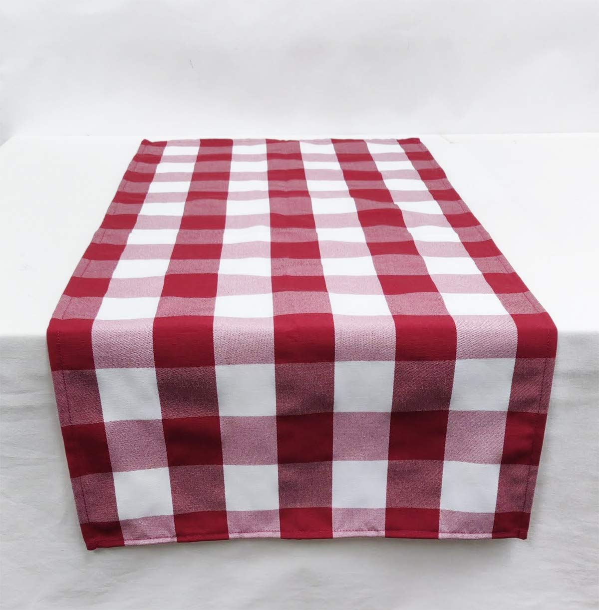 Fennco Styles Buffalo Check Design Table Runner - Handmade in USA - Plaid Rustic Table Cover for Everyday Use, Banquet, Holiday, Family Gathering and Special Occasion