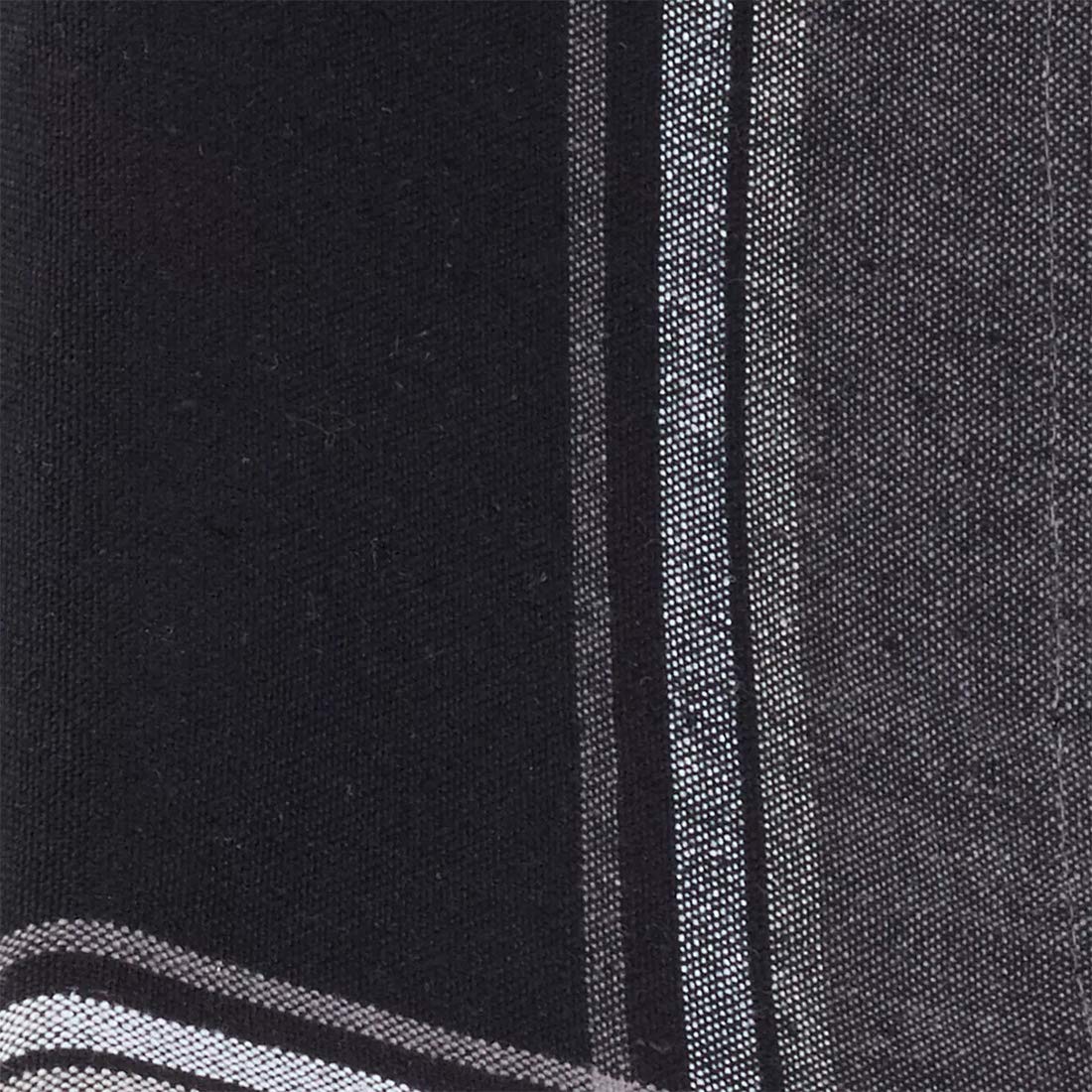 Fennco Styles Contemporary Stripe Border Design Cotton Tablecloth
