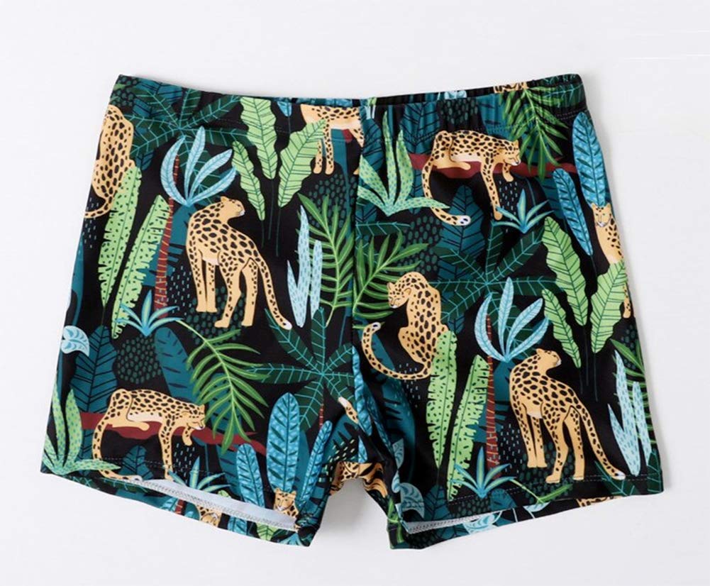 Styles I Love Father and Son Tropical Jungle Cheetah Swim Shorts Bathing Suit Beach Pool Swim Trunks