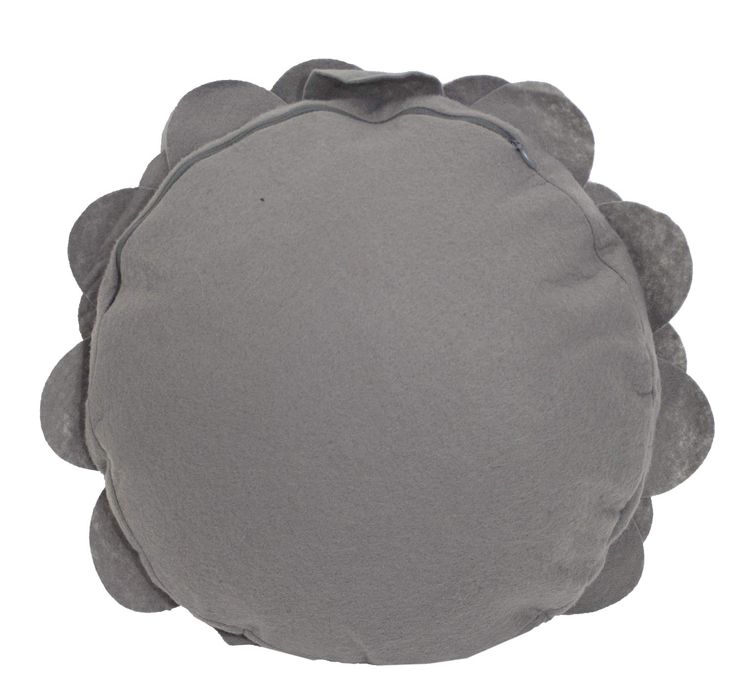 Fennco Styles Eva's Flower Throw Pillow 13" Round - Cute Flower Shaped Decorative Filled Floral Accent Pillow for Home, Couch, Bed, Sofa, Living Room