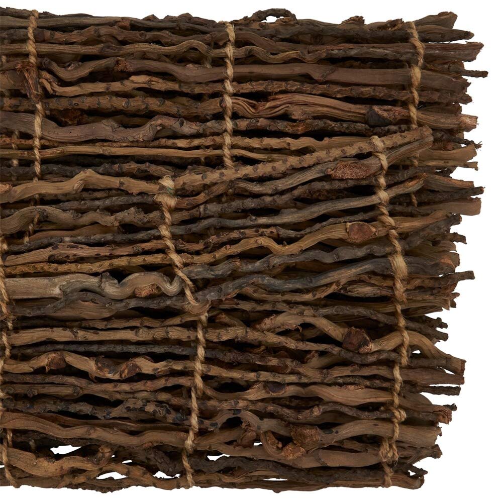 Fennco Styles Unique Coconut Stick Twig Table Runner 12 x 72 Inch – Wood Brown Table Cover for Home Décor, Dining Table, Banquets, Holidays and Special Events