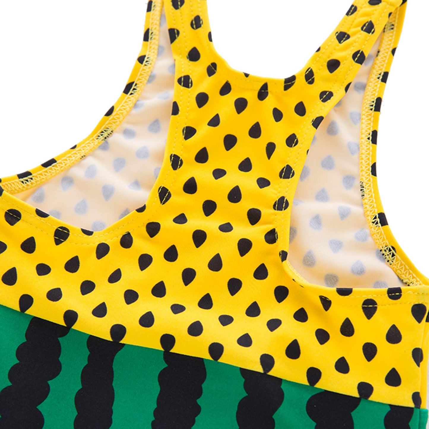Styles I Love Baby Toddler Boy Watermelon One-Piece Swimsuit with Hat 2pcs Set Green Bathing Suit Beach Pool Swimwear