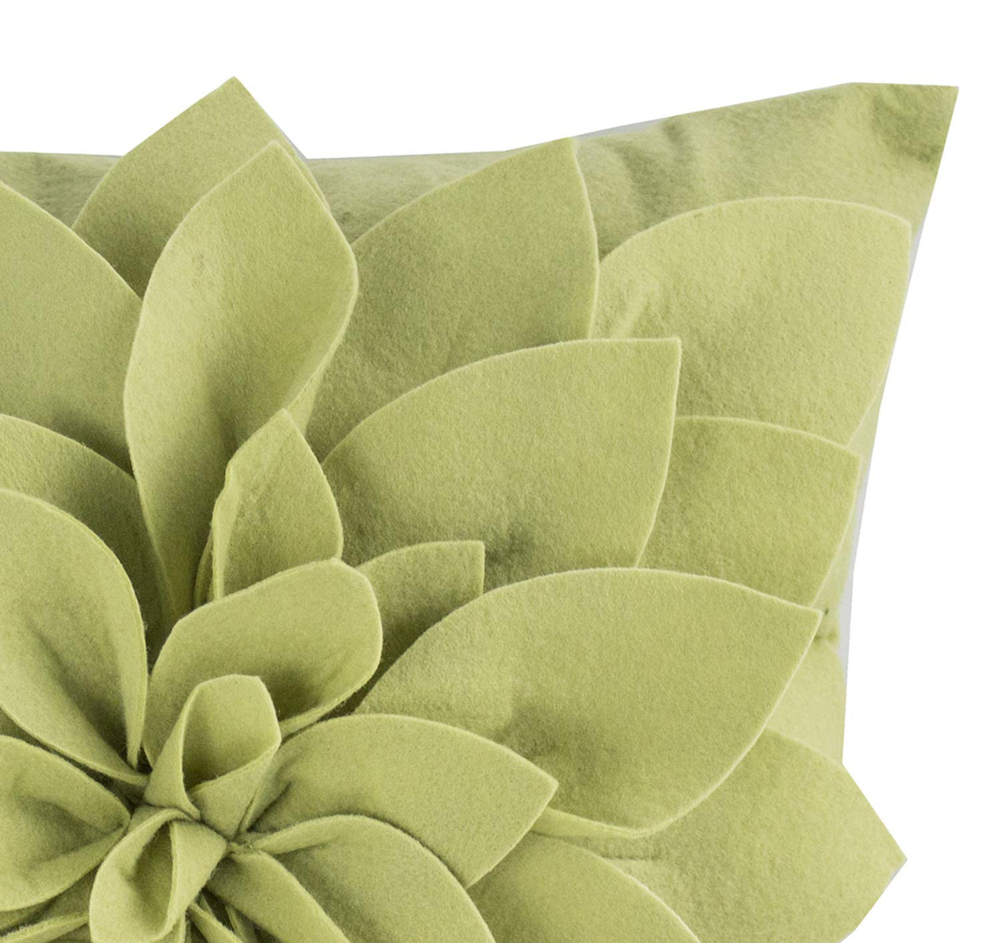 Fennco Styles Sara's Garden Petal Decorative Throw Pillow. 17 Inch Square.