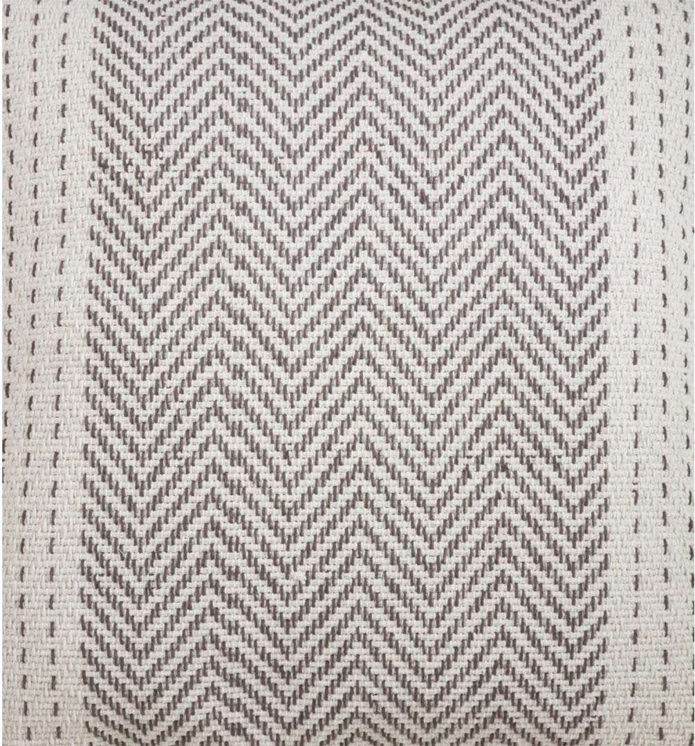 Fennco Styles Modern Kantha Stitch Design 100% Cotton Table Runner - Grey Table Cover for Everyday Use, Dining Room Décor, Family Gathering and Special Occasion