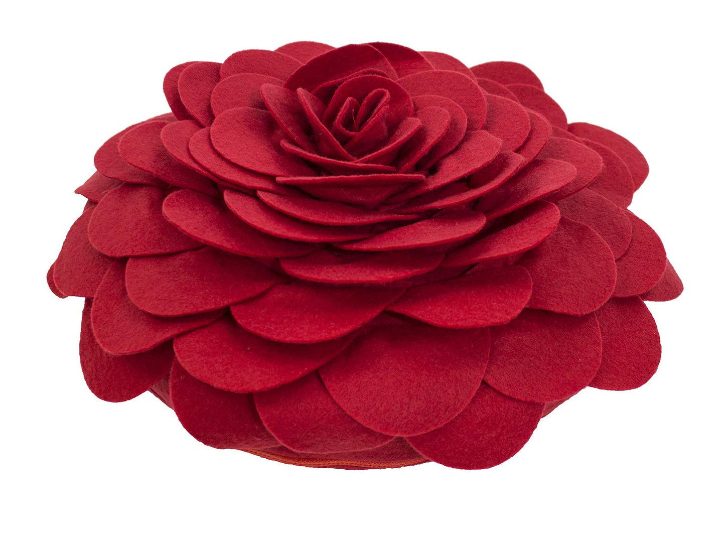 Fennco Styles Eva's Flower Throw Pillow 13" Round - Cute Flower Shaped Decorative Filled Floral Accent Pillow for Home, Couch, Bed, Sofa, Living Room
