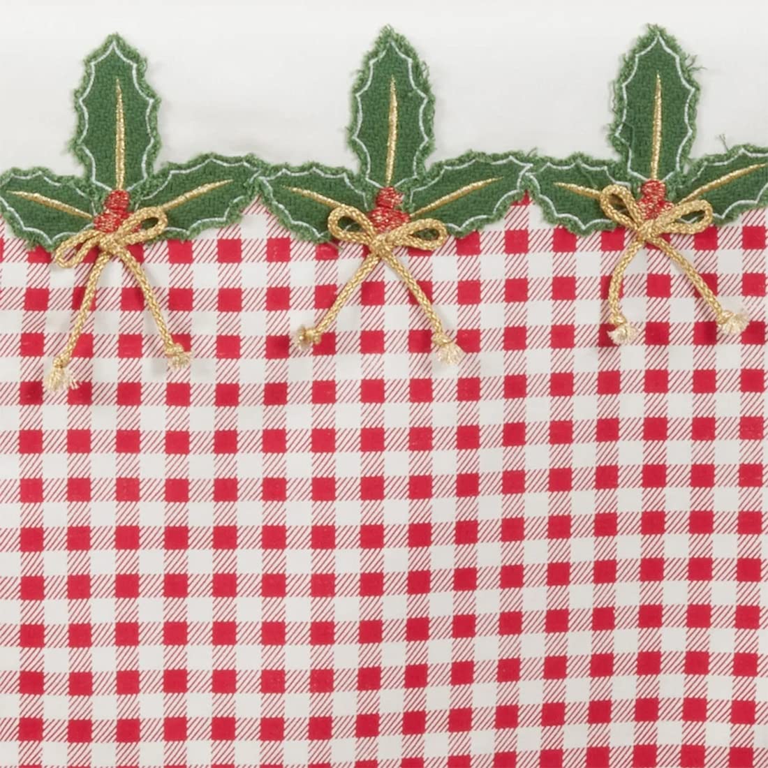 Fennco Styles Buffalo Plaid Holly Table Runner 16" W x 72" L - Classic Plaid Design for Home, Dining Table, Holiday, Christmas Décor, Banquet, Family Gathering and Special Occasion