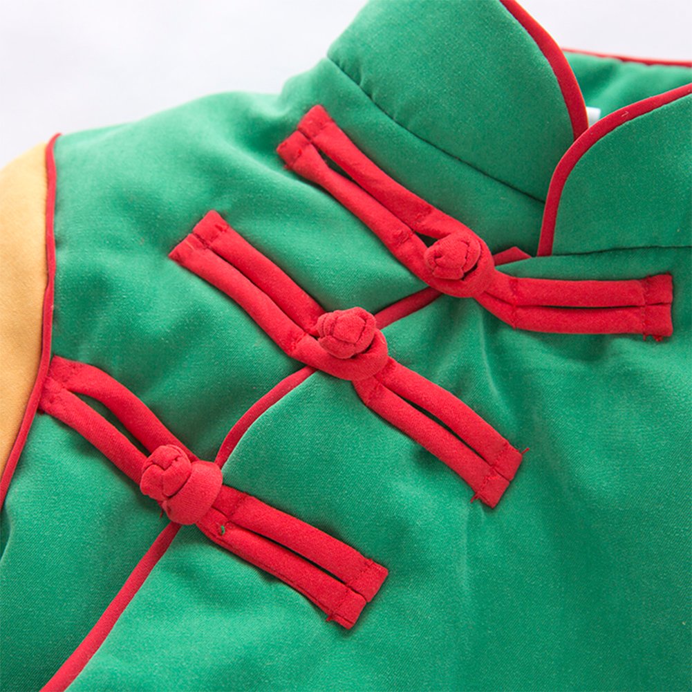 stylesilove Young Kids Baby Boys Traditional Chinese Inspired Warm Fleece Jacket Coat