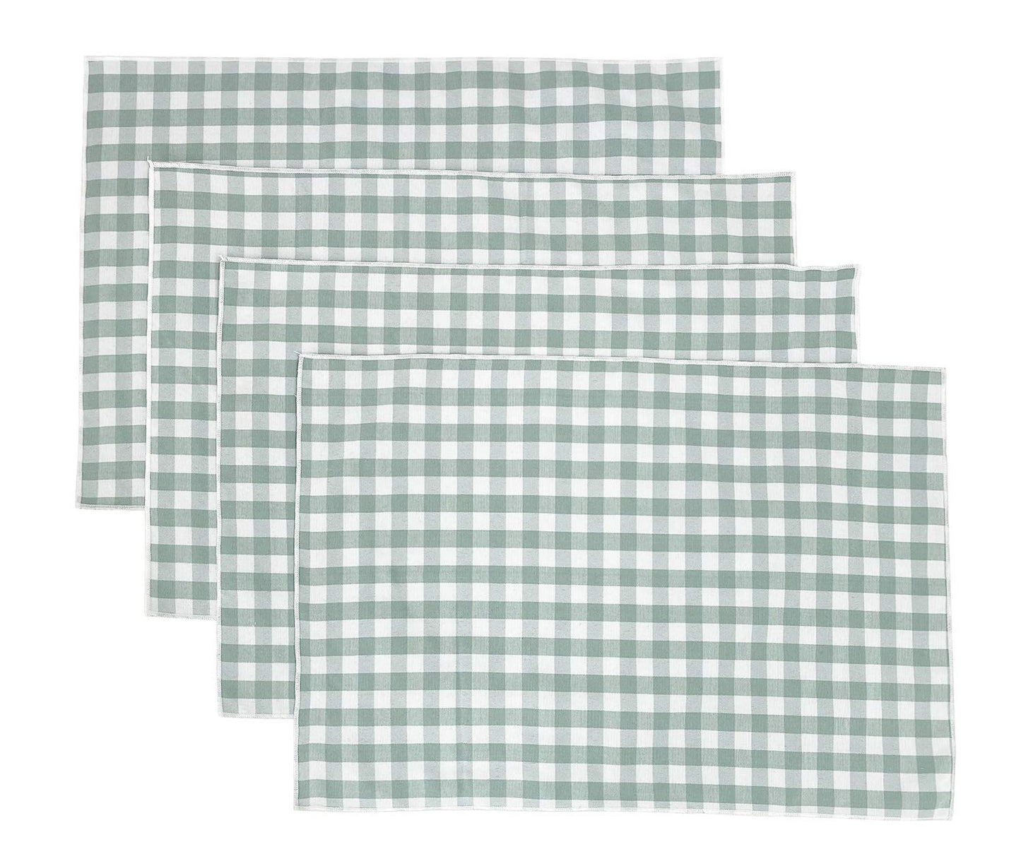 Fennco Styles Handmade Reversible Checkered Border Design Table Runner - Check Table Cover for Home, Dining Table, Banquet and Special Occasion