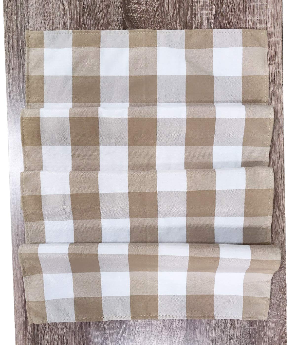 Fennco Styles Buffalo Check Design Table Runner - Handmade in USA - Plaid Rustic Table Cover for Everyday Use, Banquet, Holiday, Family Gathering and Special Occasion