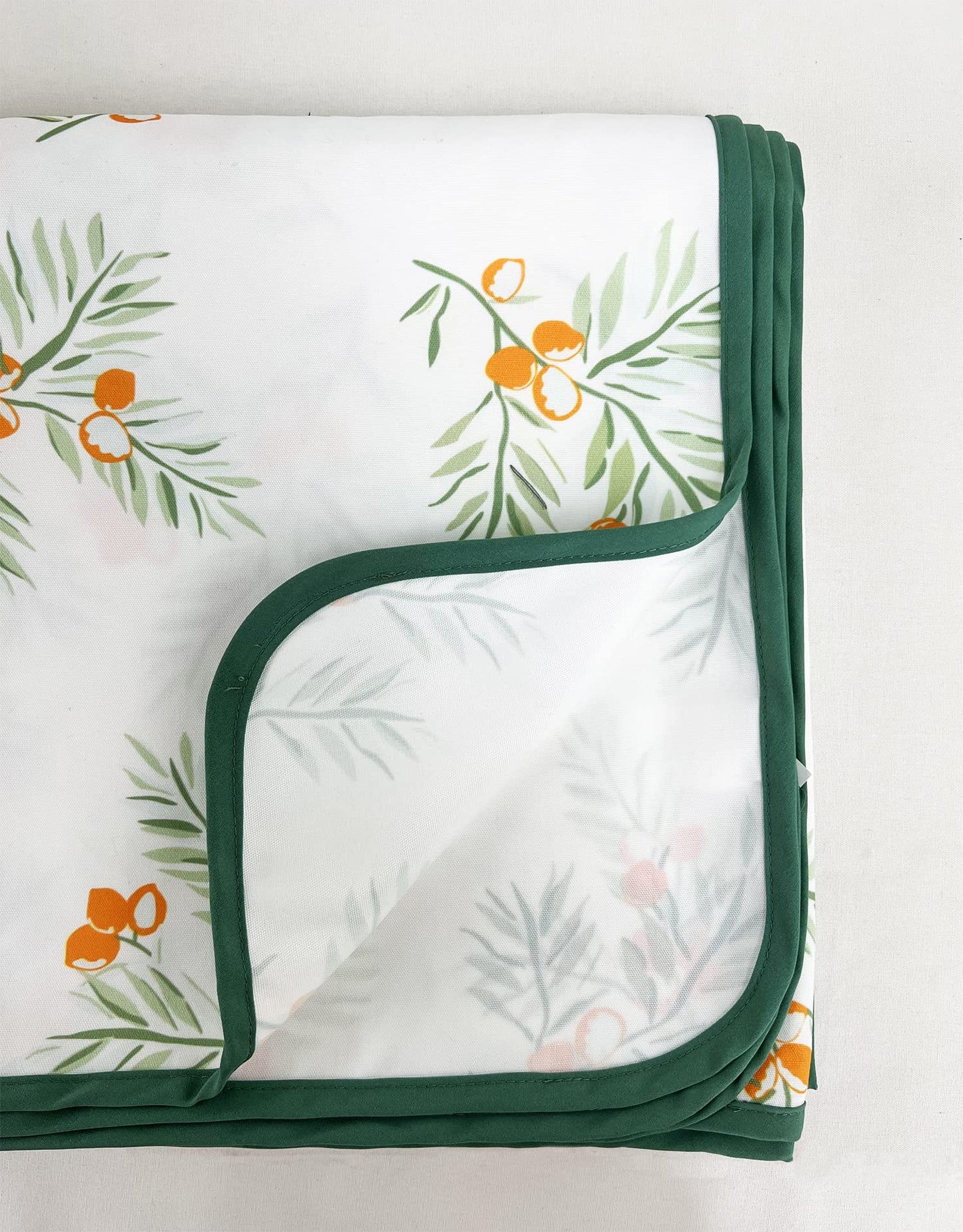 Fennco Styles Garden Floral Print Tablecloth 55" W x 55" L - Yellow Flowers Wrinkle-Free Washable Table Cover for Everyday Use, Banquets, Holidays, Indoor Outdoor Events and Special Occasions