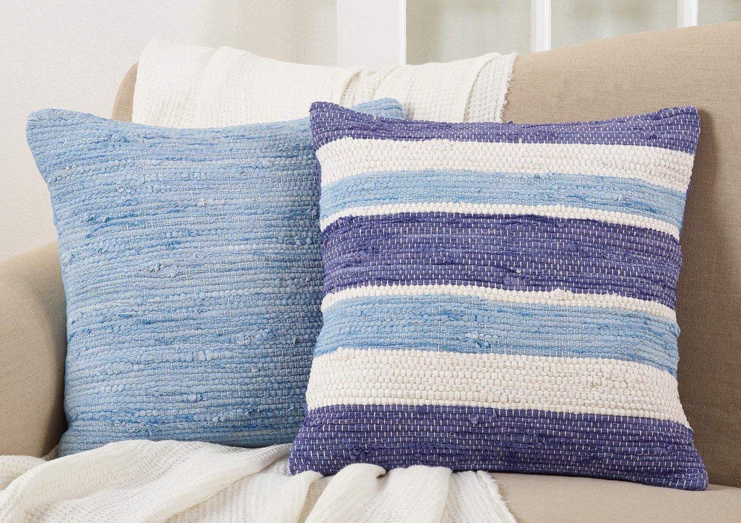 Fennco Styles Amalfi Collection Rustic Tasseled Chindi 100% Pure Cotton Home Décor – Variety Colors Home Décor for Banquets, Dinner Parties, Special Events and Home Décor