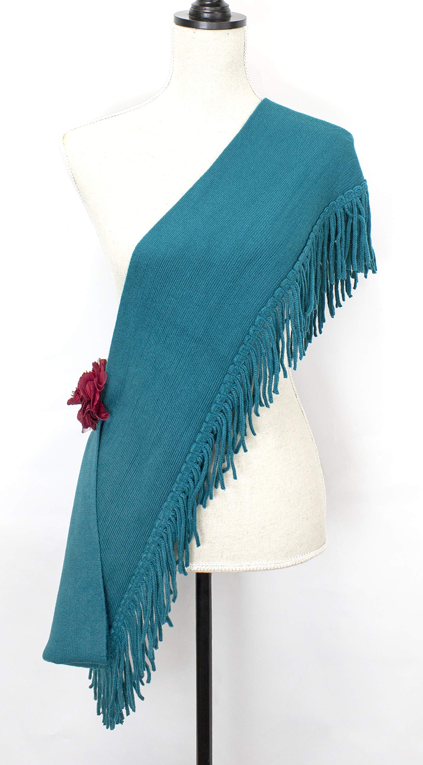 stylesilove Knitted Lightweight Infinity Fringe Women Fashion Scarf - 3 Colors