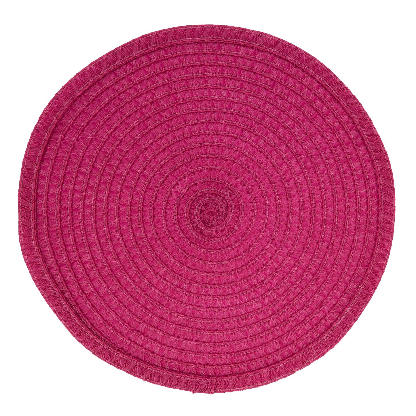 Fennco Styles Modern Everyday Textured Placemats 15 Inches Round, Set of 4 – Black Woven Table Mats for Home, Dining Room Décor, Banquets, Indoor & Outdoor and Special Events