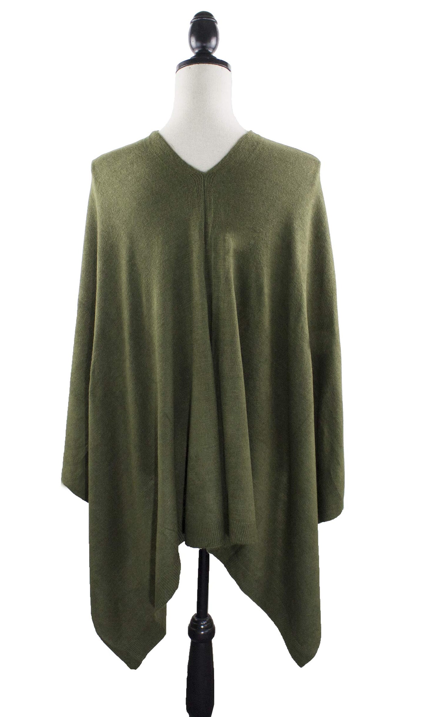 stylesilove Women Ultra Soft Knit Poncho Sweater Pullover Cardigan Lightweight Wrap Topper for All Season
