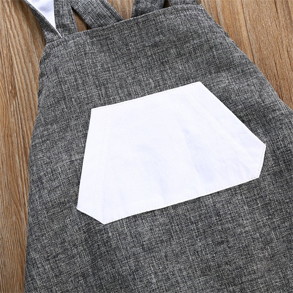 stylesilove Baby Boy Baby Girl Bunny Ears Harem Pants Suspender Romper Skirt