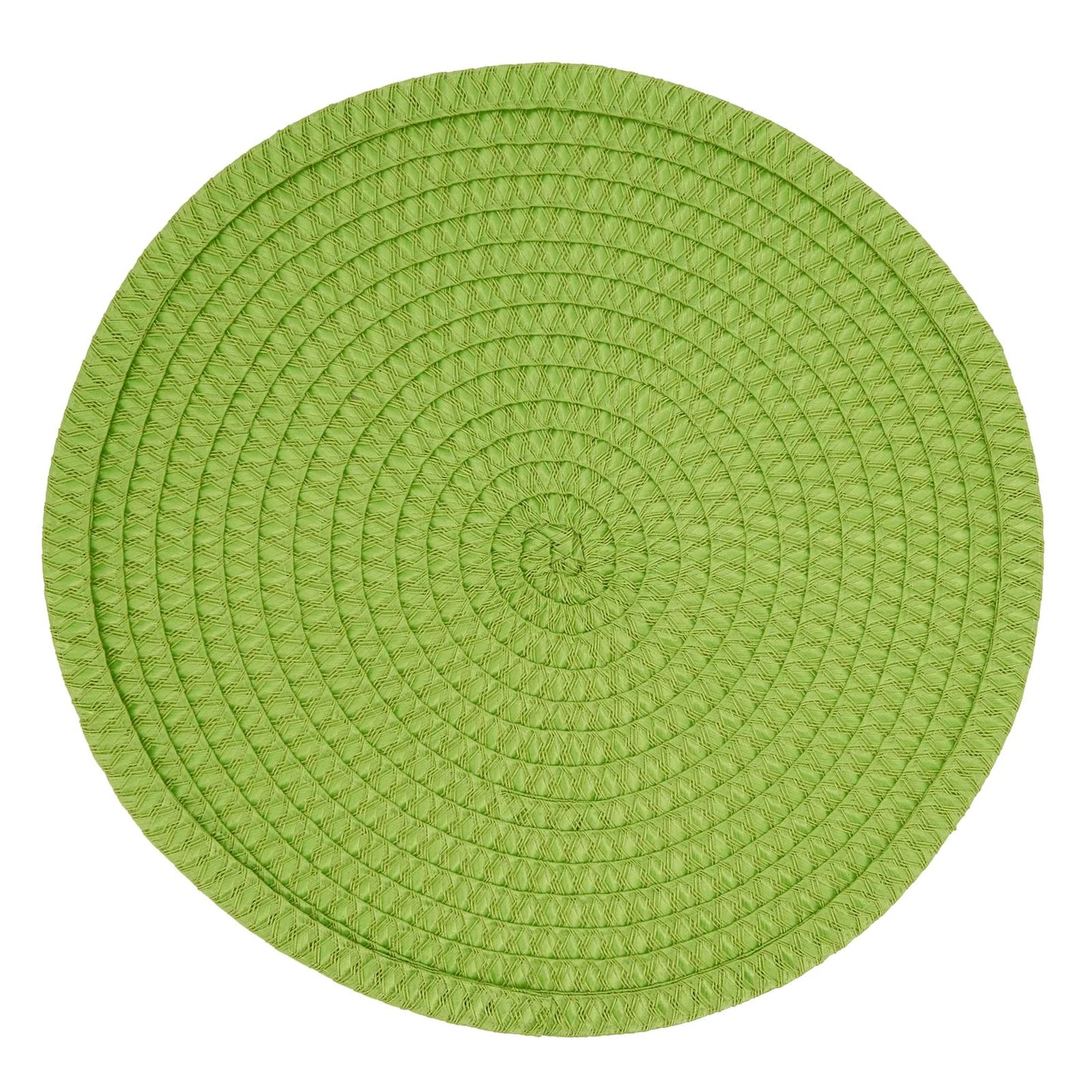 Fennco Styles Modern Everyday Textured Placemats 15 Inches Round, Set of 4 – Black Woven Table Mats for Home, Dining Room Décor, Banquets, Indoor & Outdoor and Special Events