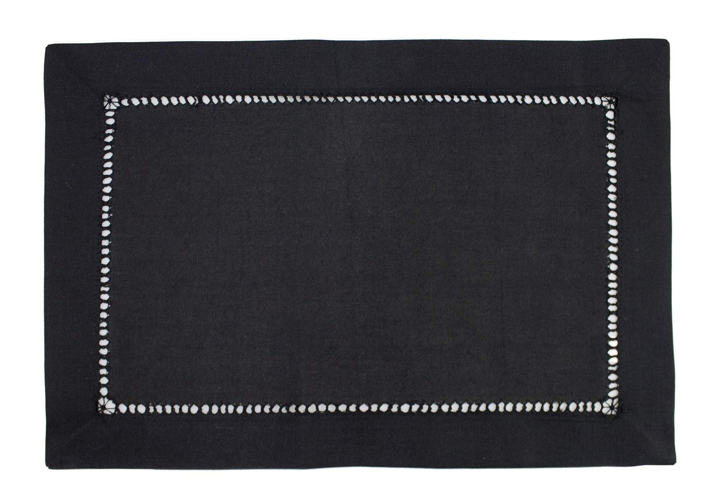 Fennco Styles Classic Solid Color Hemstitched Border Tablecloth for Dining Table, Dinner Parties, Wedding, Machine Washable,